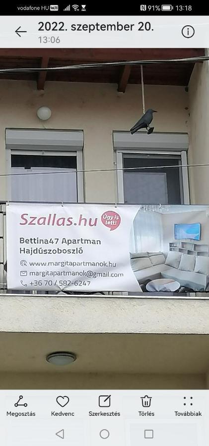 Bettina47 Apartman Хайдусобосло Экстерьер фото